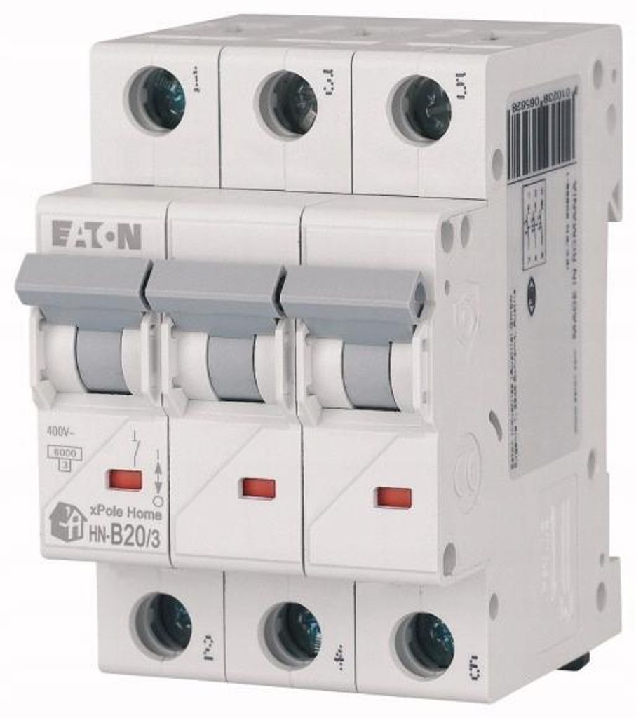 EATON 6kA 3p interruttore di sovracorrente B20 20A Immagine del prodotto 