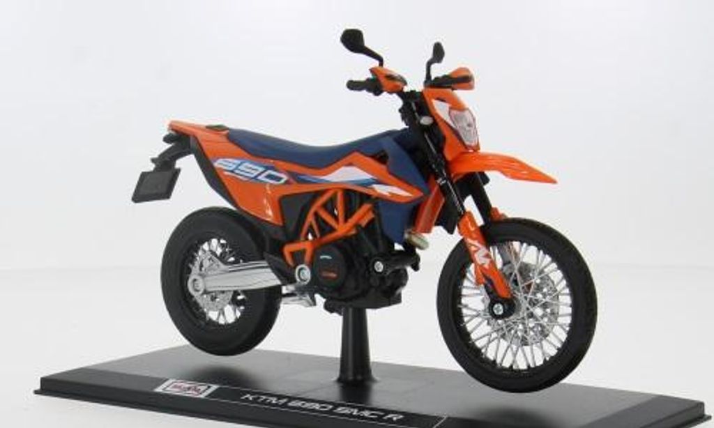 Maisto MAI32727ORANGE - 1/12 - KTM 690 SMC R, orange/Dekor - Neu