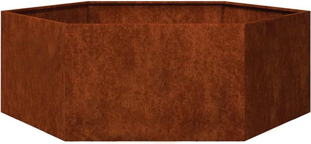 vidaXL Fioriera Rusty 138x120x45 cm Acciaio Corten Immagine del prodotto 