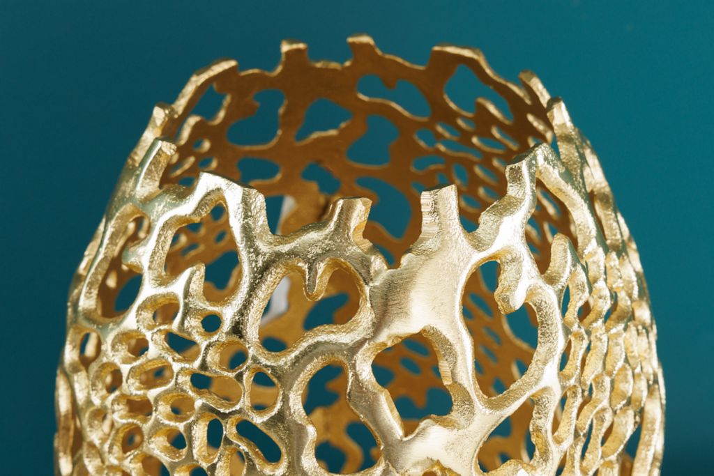 riess-ambiente Filigrane Design Vase ABSTRACT LEAF gold Produktbild 6