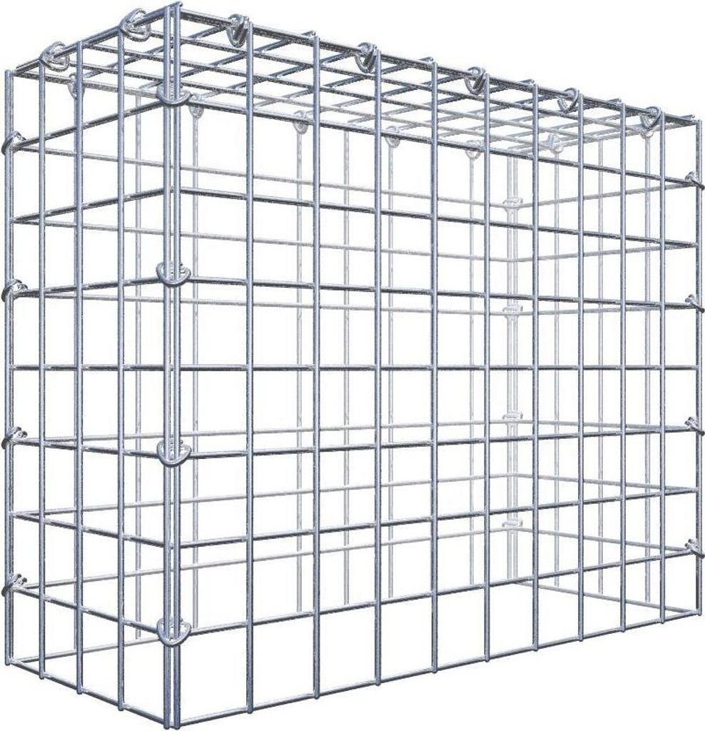 Anbaugabione Typ 3 50 cm x 40 cm x 20 cm (L x H x T), Maschenweite 5 cm x 5 cm, C-Ring