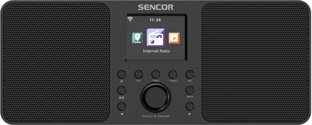 Sencor SIR 6100WDB Internetradio DAB+ UKW Bluetooth tragbar 120x305x115 mm (HxBxT)
