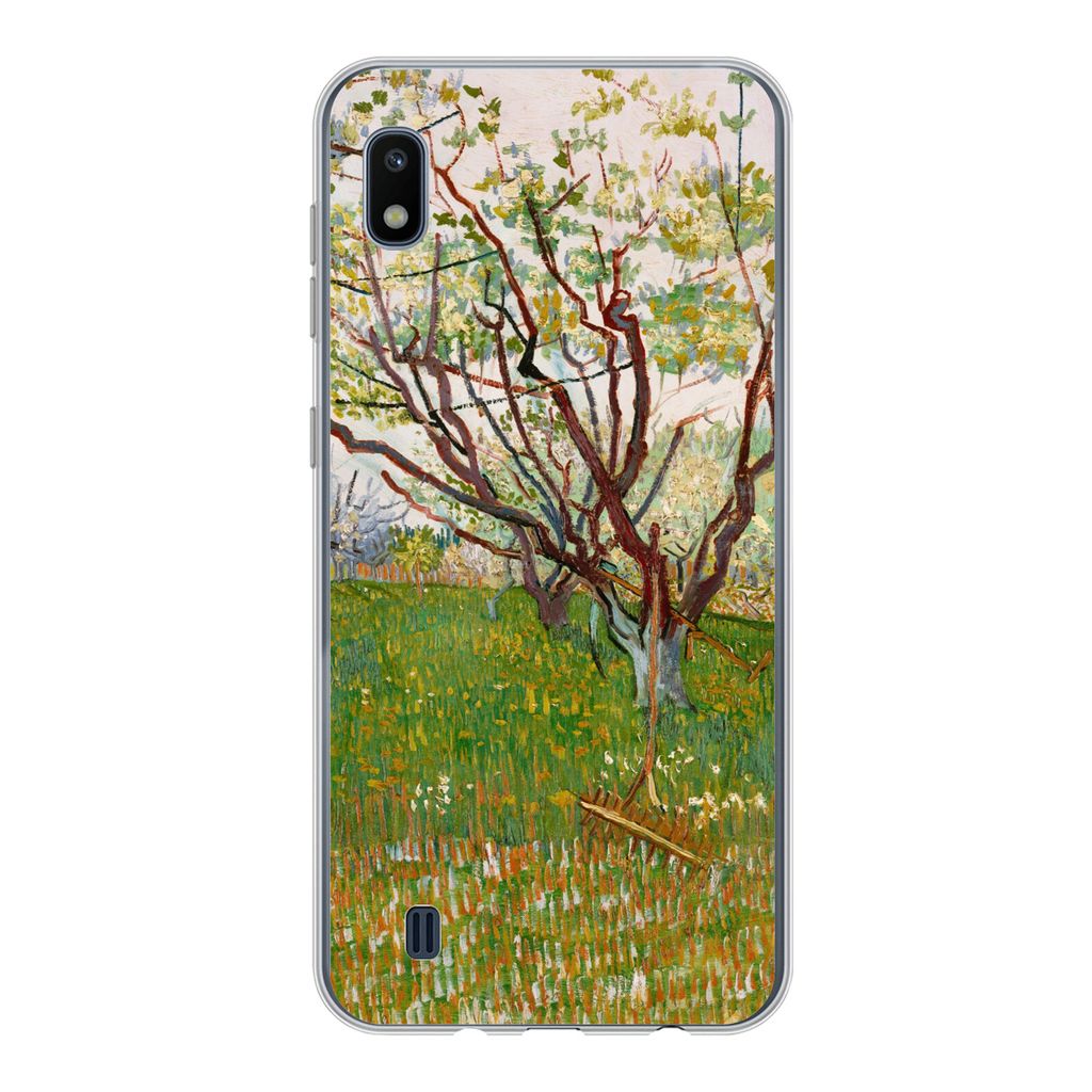 MuchoWow Handyhülle Schutzhülle Hülle für Samsung Galaxy A10 Blühender Obstgarten - Vincent van Gogh Silikon Softcase Handy Hülle - Schutzh...