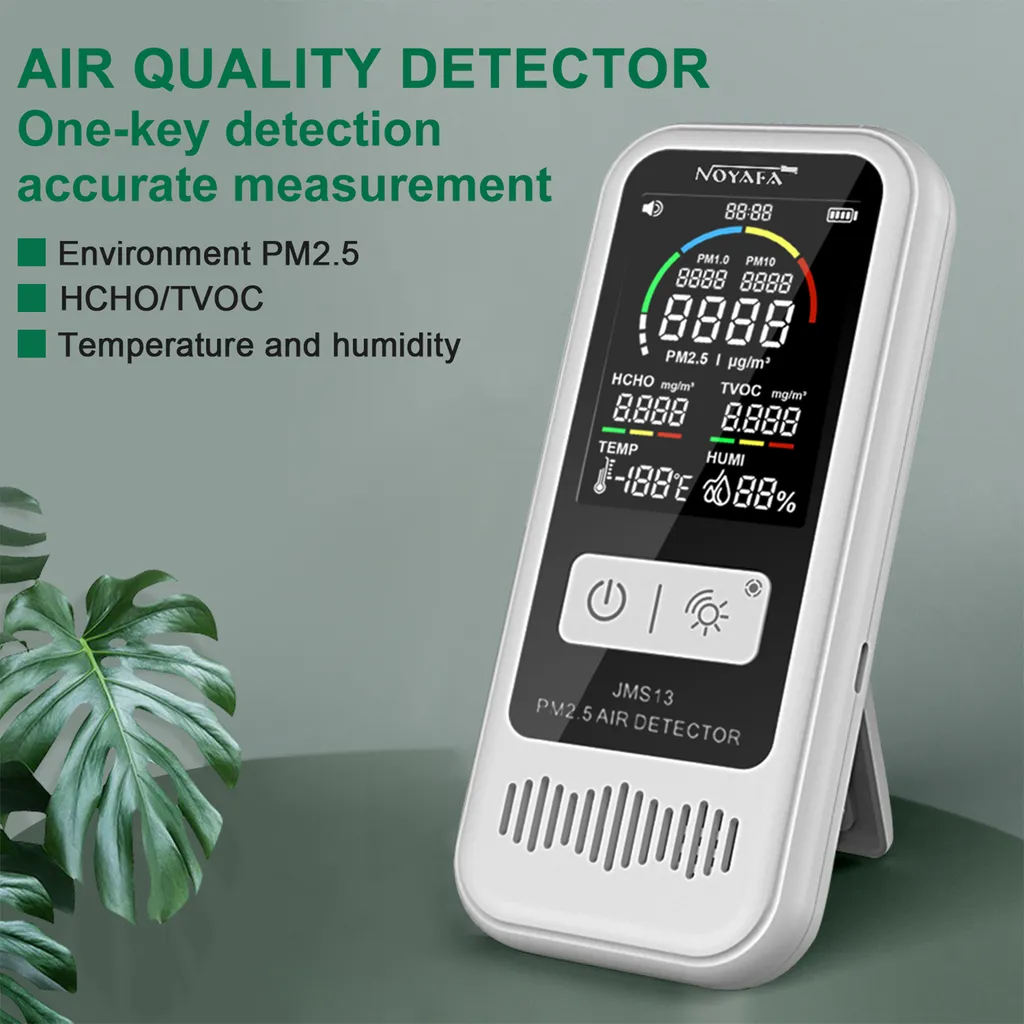 Testeur de Qualité de l'Air Numérique avec Thermomètre et Hygromètre