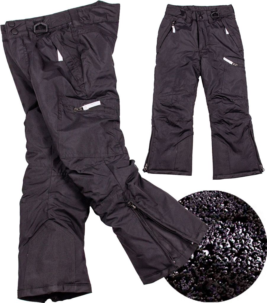 FIRI Kinderskihose Winter isoliert wasserdicht, schwarz, 146