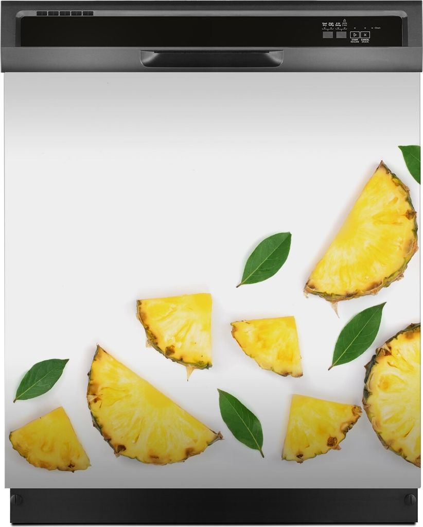 Magnete Dekorative 60x60 cm Küche Magnetmatte Spülmaschine - Ananas Farbige Früchte