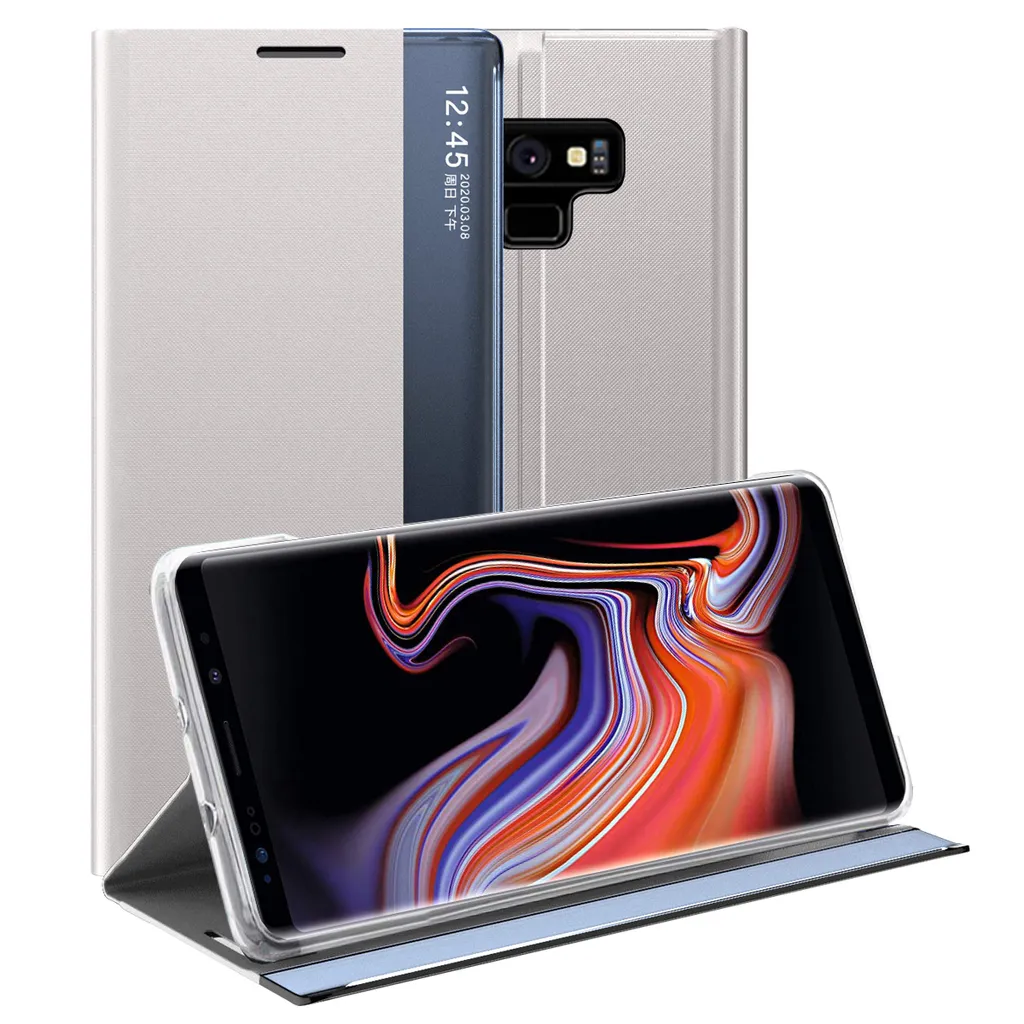Custodia Galaxy Note 9 Argento Economica e Robusta con Finestra