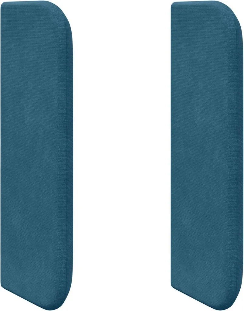 Tête de lit Ohr bleue en velours 40,5x40,5 cm pour décoration murale