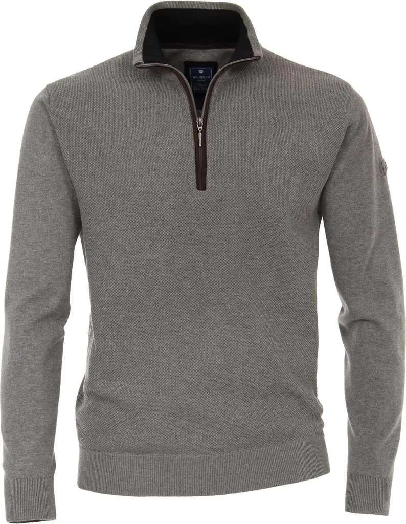 Pull Redmond Gris Troyer Taille L - Idéal pour un Look Casual et Chic