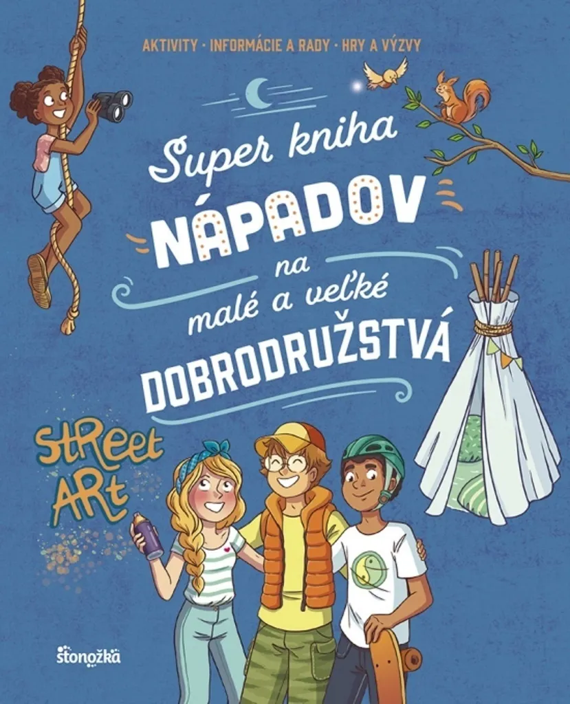Livre d'aventures illustré avec 50 idées d'activités pour petits curieux