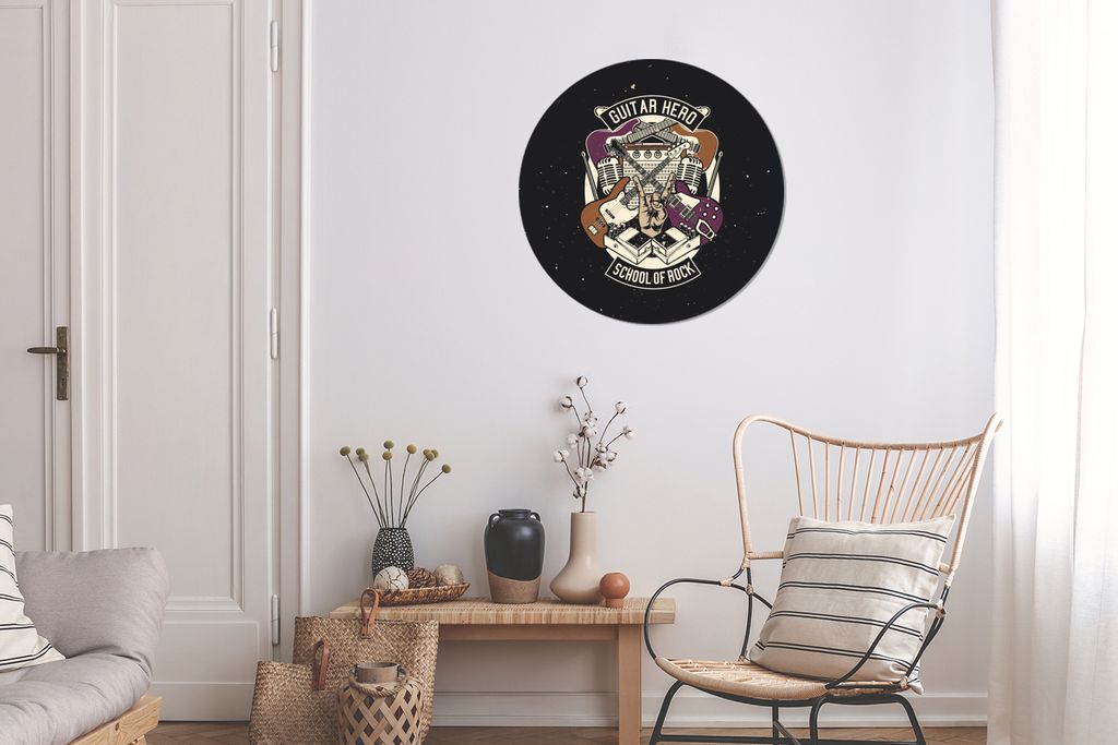 MuchoWow - Wand Kreis - Das Schlafzimmer - Die Bilder - Wandmalerei - Kunst für das Haus - das Plastik