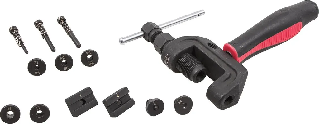 Outil chaîne Bikeservice BST 13pcs en acier renforcé pour rivetage précis