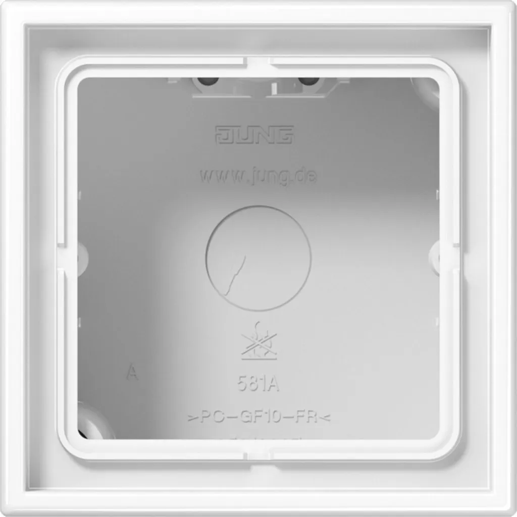 Prise de courant Jung LS 581 A WW anti-jaunissement blanc polaire 16A