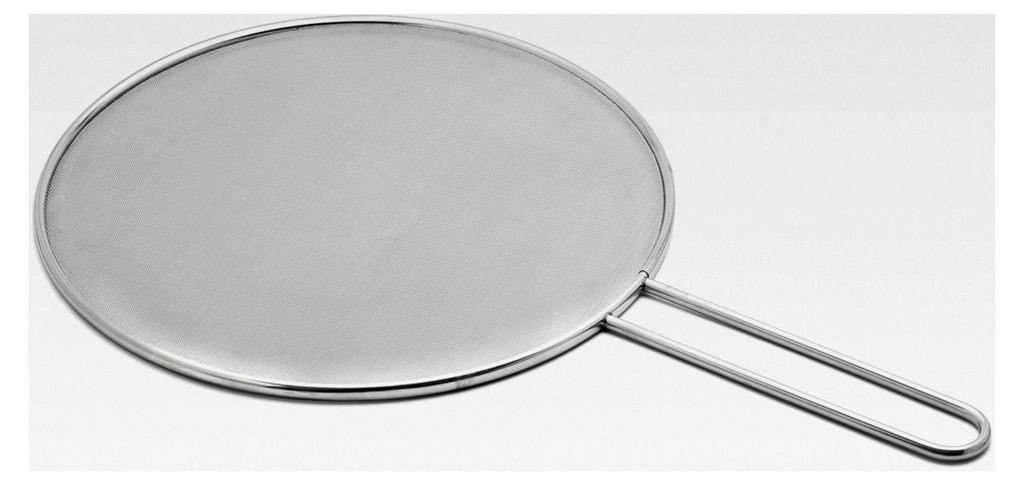 Spritzschutzdeckel aus Edelstahl Ø 33 cm, Silber