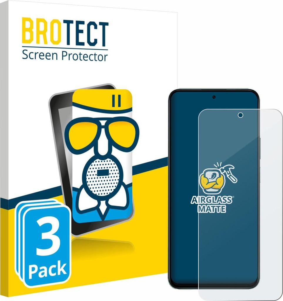 3x BROTECT Entspiegelungs Schutzglas für Honor 400 Smart Schutzfolie Panzer Folie Glas Display Schutz matt