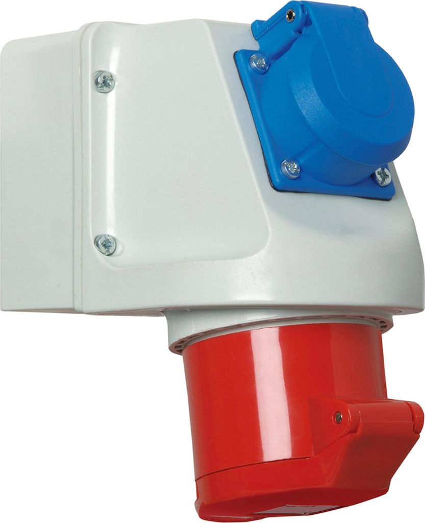 Walther Werke Mini-Kombi Wanddose 16A 5P400V6h+Schutz.IP44 114