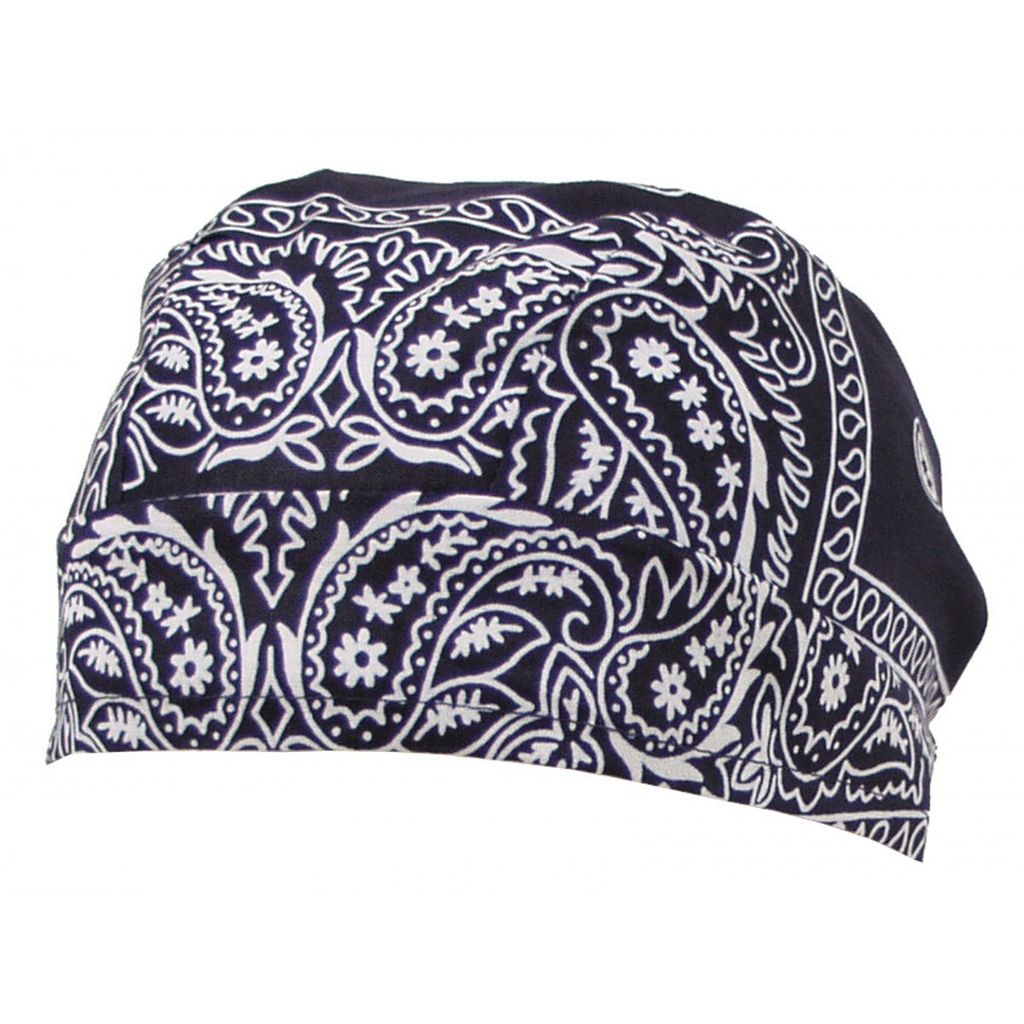 Copricapo, paisley-navyblau, Baumwolle Immagine del prodotto 