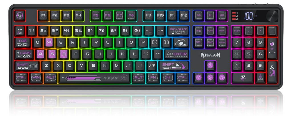 REDRAGON K526BP-PRO, Membranowa, Czarny Zdjęcie produktu 