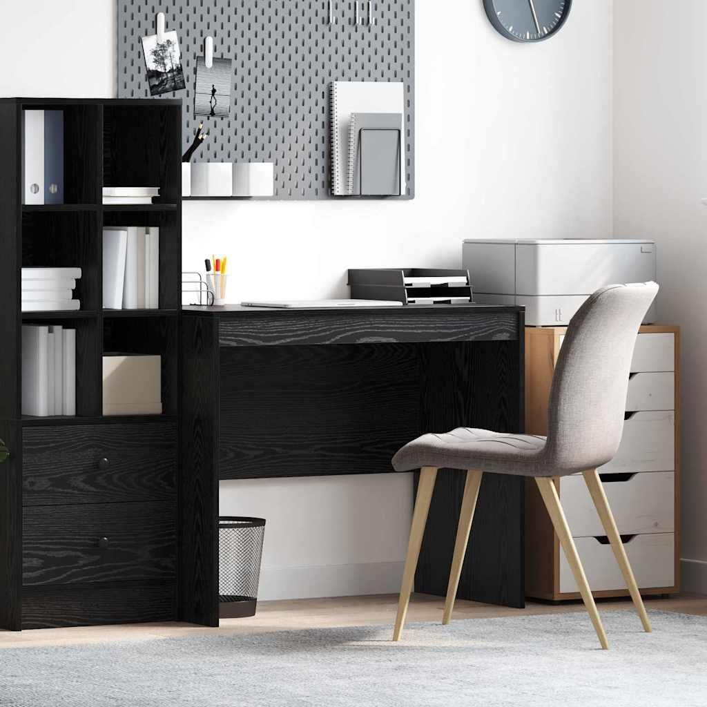 Maison Exclusive - Schreibtisch Schwarz Eichen-Optik 90 x 50 x 76 cm