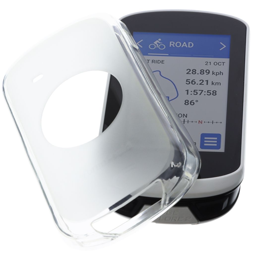 foto-kontor Hülle kompatibel mit Garmin Edge Explore 2 Schutzhülle Tasche TPU Case Schutz Hülle transparent