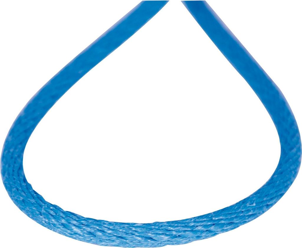 Kunststoffleine / Seil spiralgeflochten blau ø 12 mm Rollenlänge 120 m