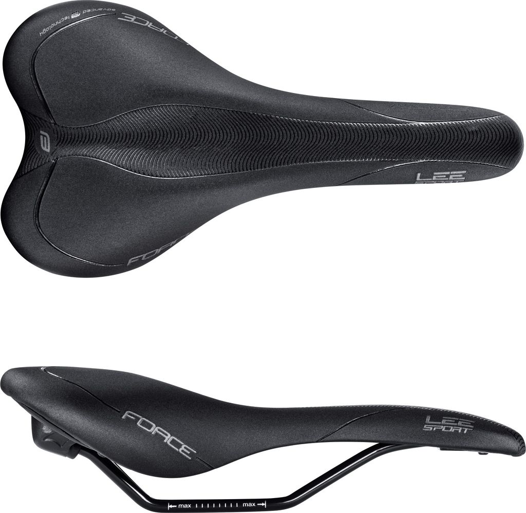 Sattel LEE SPORT mit Zwei-Komponenten-Plattform D2, 265 x 140 mm, 310 g