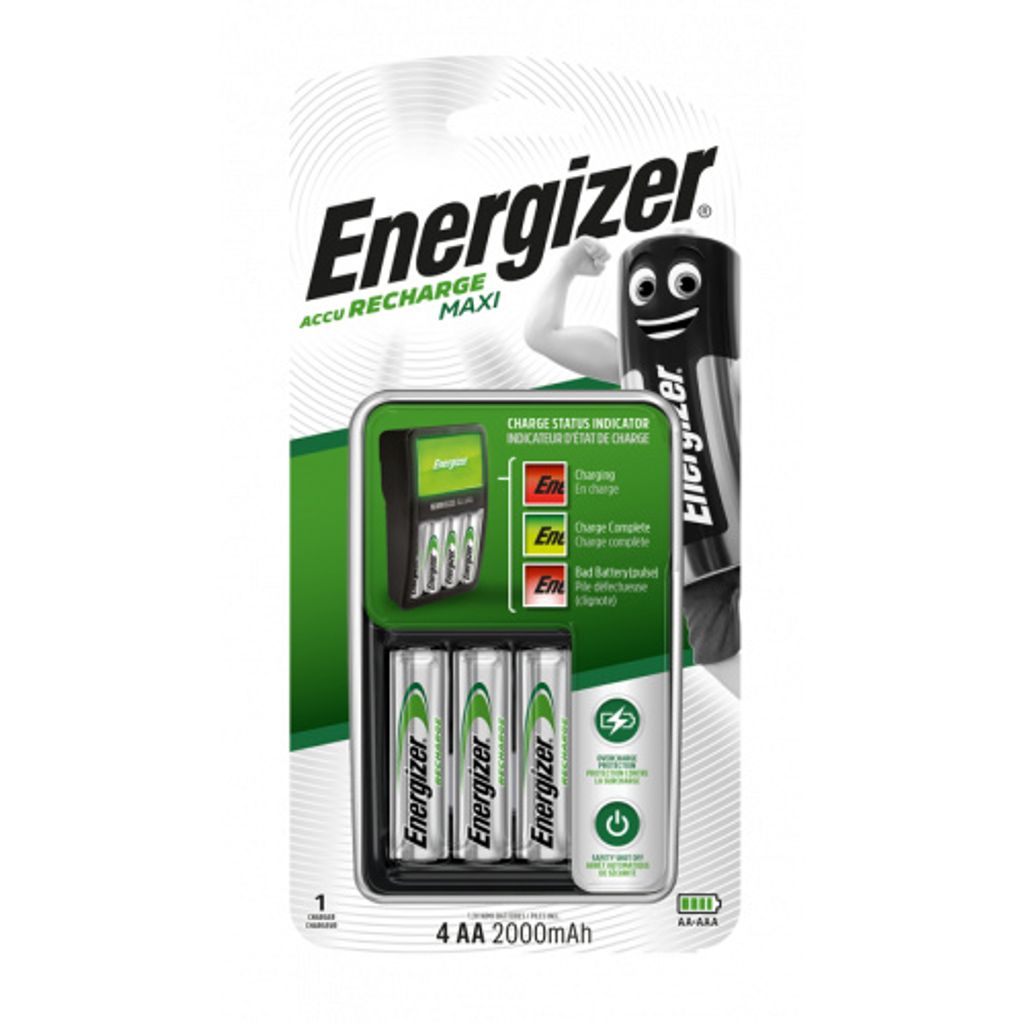 Nabíječka baterií Energizer Maxi + 4AA Power Plus 2000 mAh Obrázek produktu 