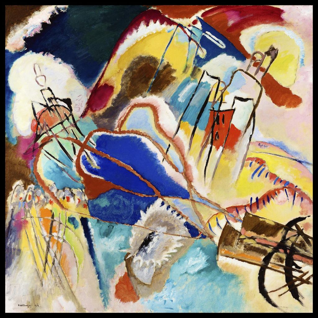 Plakat 60x60cm Improvisation No. 30, Wassily Kandinsky Vintage