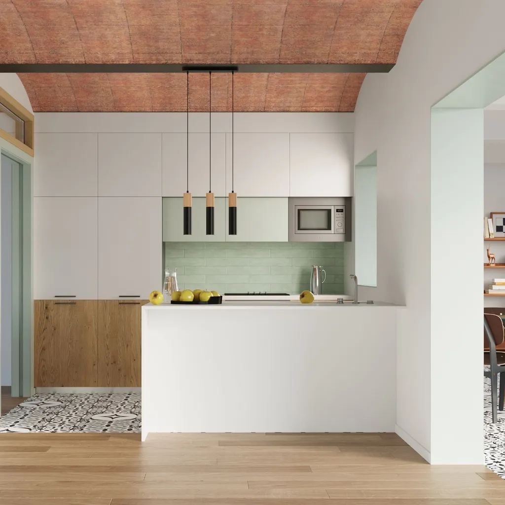 Lampada a Sospensione Legno e Acciaio BLOKO 1 GU10 | Design LUMILO - 6