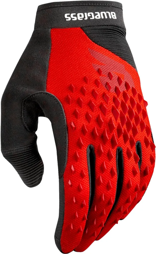 Gants Bluegrass Prizma 3D Rouges XL contre Ampoules et Chocs en VTT