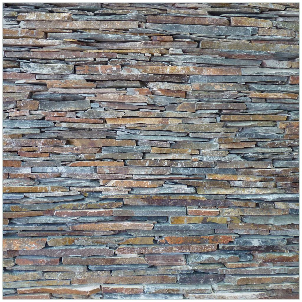 Wallario Möbeldesign / Aufkleber, geeignet für Ikea Lack Tisch - Natursteinmauer in grau braun in 55 x 55 cm