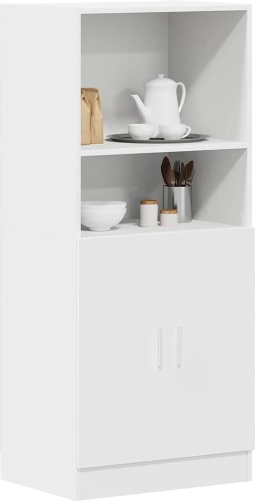 "Winterschlussverkauf "Küchenschrank/Sideboard Küche Moderne - CLORIS - Buffetschrank - Weiß 57x41,5x131,5 cm Holzwerkstoff - DEMöbel1490986