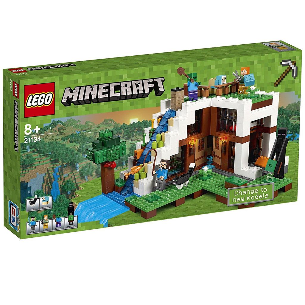 LEGO Minecraft The Waterfall Base, Zestaw do budowania, 8 Zdjęcie produktu 