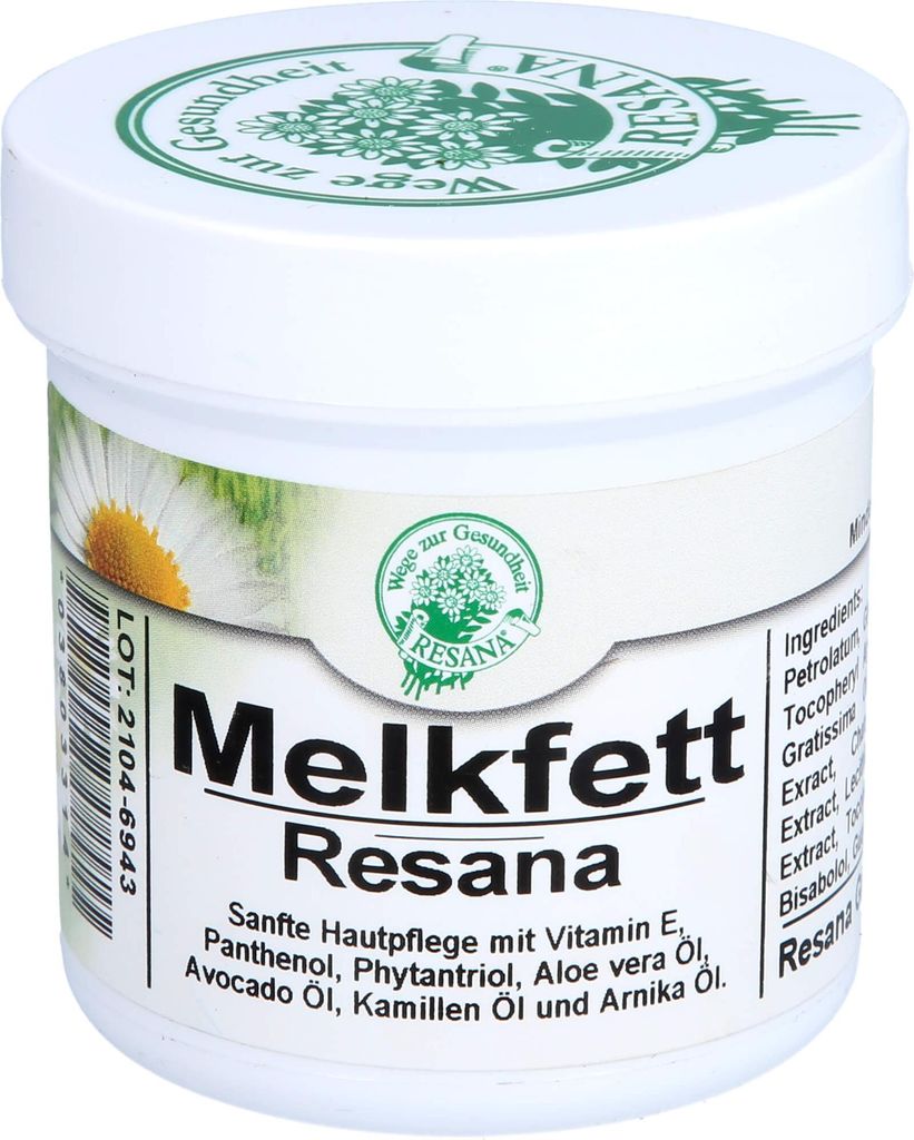 Resana Melkfett sanfte, natürliche Hautpflege, 100 ml Salbe