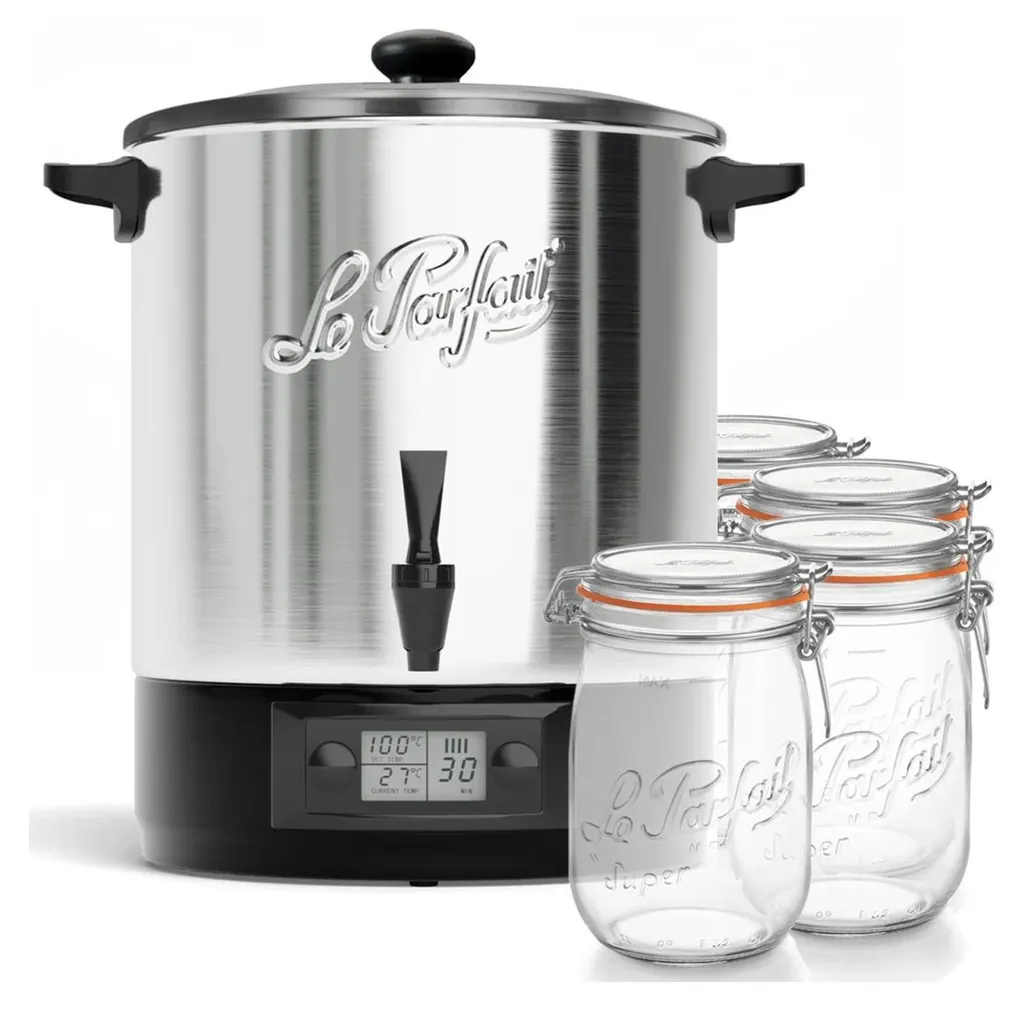 Stérilisateur pour Bocaux Le Parfait 23L Inox : Réussissez vos Conserves