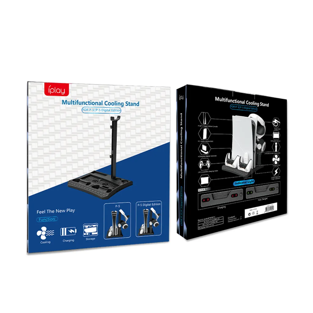 Station de charge et ventilation pour console PS5 avec deux slots VR