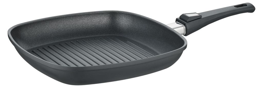 Grillpfanne 30x30 cm, Aluguss, schwarz - Vario Click (neue Version)