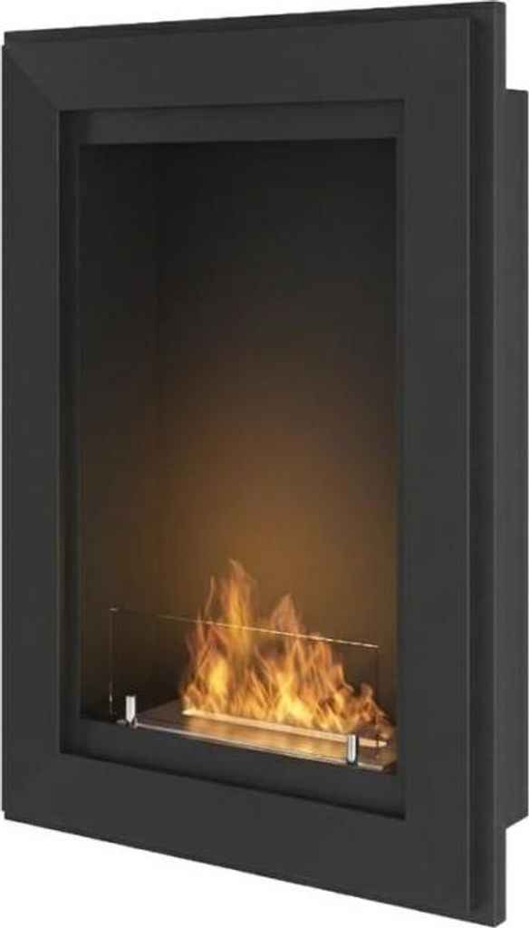 Frame 550 SimpleFire Einbau-Bioethanolkamin mit Glas - Mattschwarz