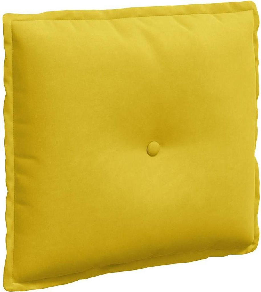vidaXL Rückenkissen Gelb 50 x 45 cm Cordstoff