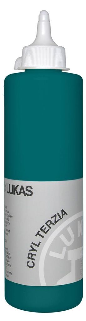 Lukas Cryl Terzia Plastic Bottle Acrylfarbe Viridian Hue 500 ml 1 stk