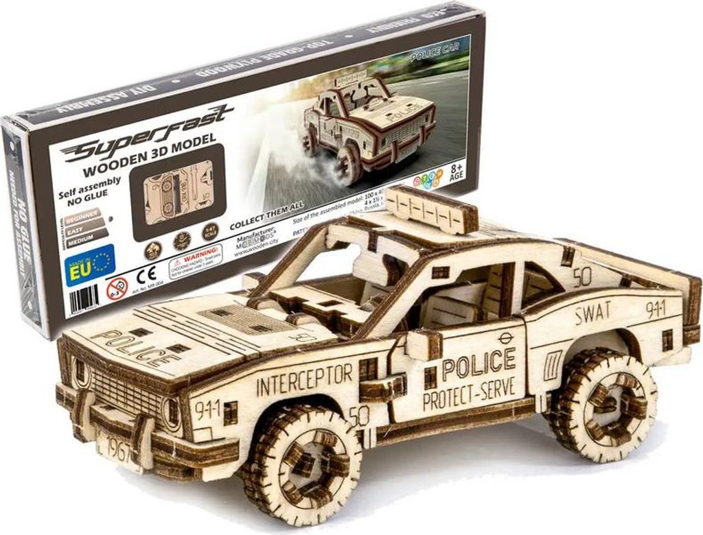 WOODEN.CITY MB-004, 103 Stück(e), Fahrzeuge, 8 Jahr(e) Produktbild 