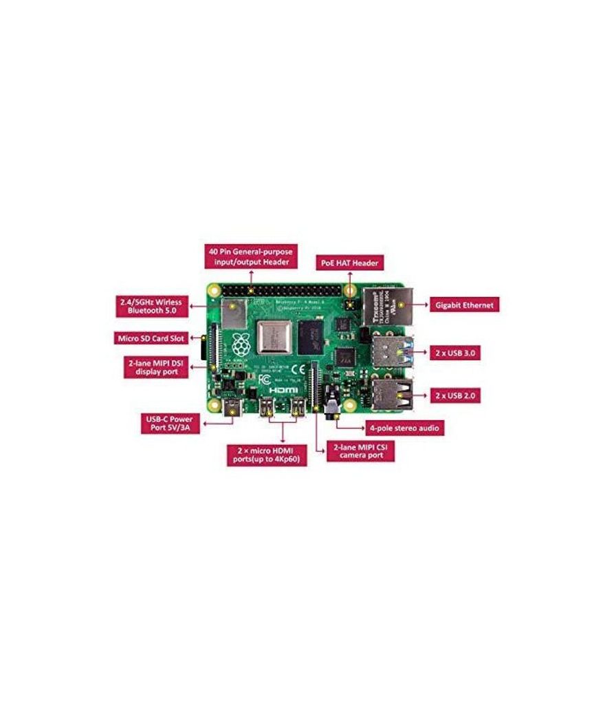 Raspberry Pi 4 Model B 4GB LPDDR4 Zdjęcie produktu 9
