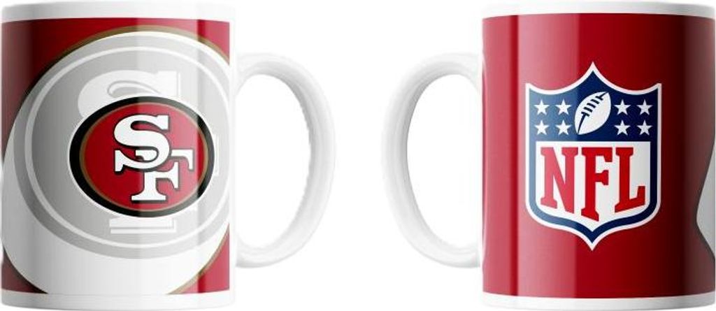 San Francisco 49ers NFL Tasse Mug Shadow Logo & Shield