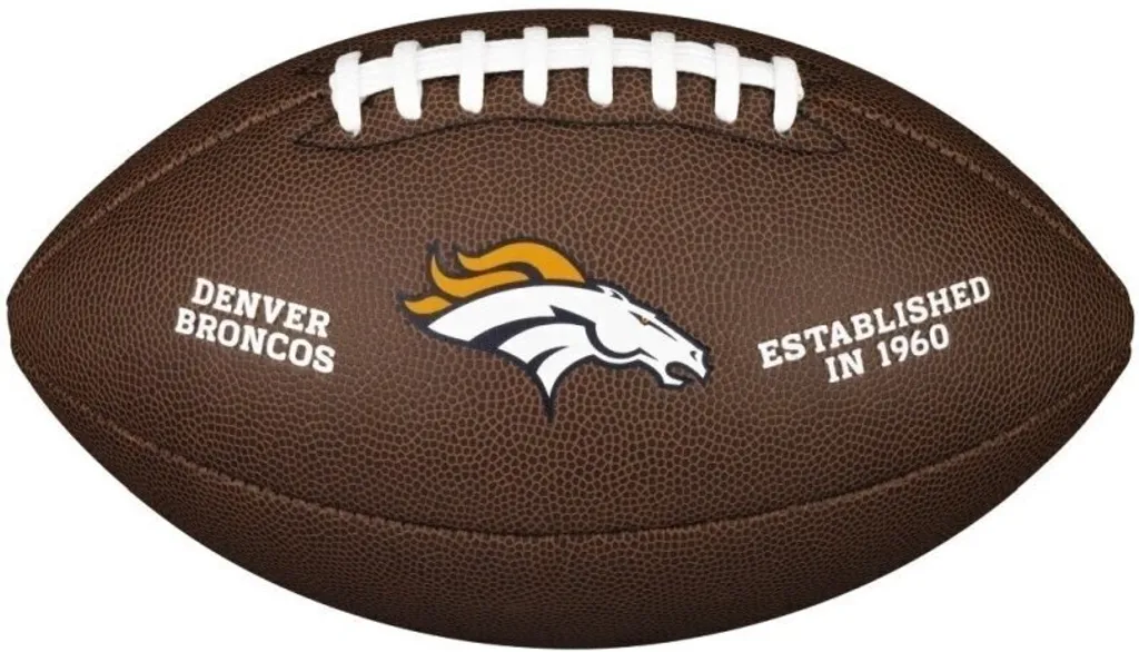 Ballon NFL Wilson Denver Broncos pour entraînement de football américain