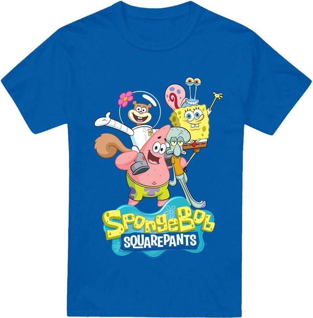 SpongeBob SquarePants - T-Shirt für Herren TV6640 (4XL) (Königsblau)