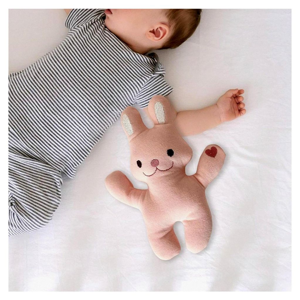 Plüschhase als Beruhigungsspielzeug für Babys, weiche und waschbare Kuschelpuppe für Kleinkindmädchen, ideal für die Osterdekoration im Kinder...