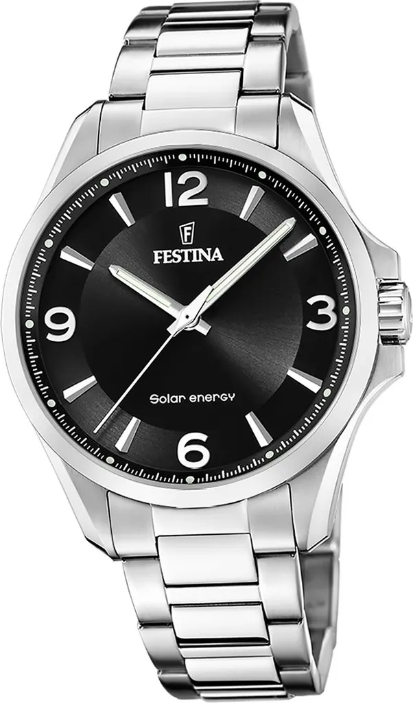 Festina Orologio Uomo Acciaio Solar Energy F20656/4 Argento Lusso