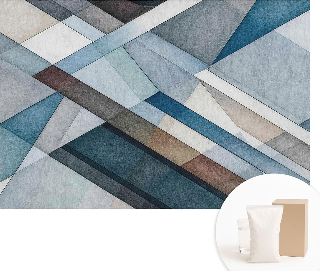 Fototapete - Wandbilder für Wohnzimmer - 104x70 cm - Dekorative Wandfolie - Modernes Design für Wanddekoration - Tapeten für Innenräume - Abstr...