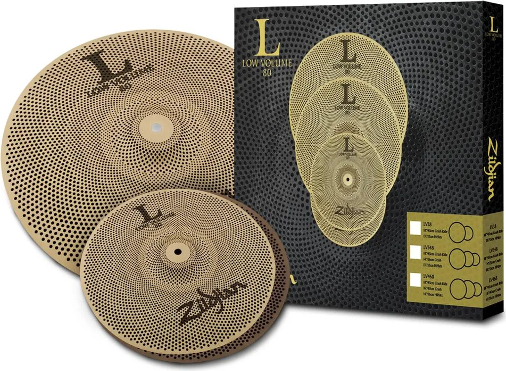 Cymbales Zildjian Low Volume 38 - Idéal pour Jouer en Appartement L80