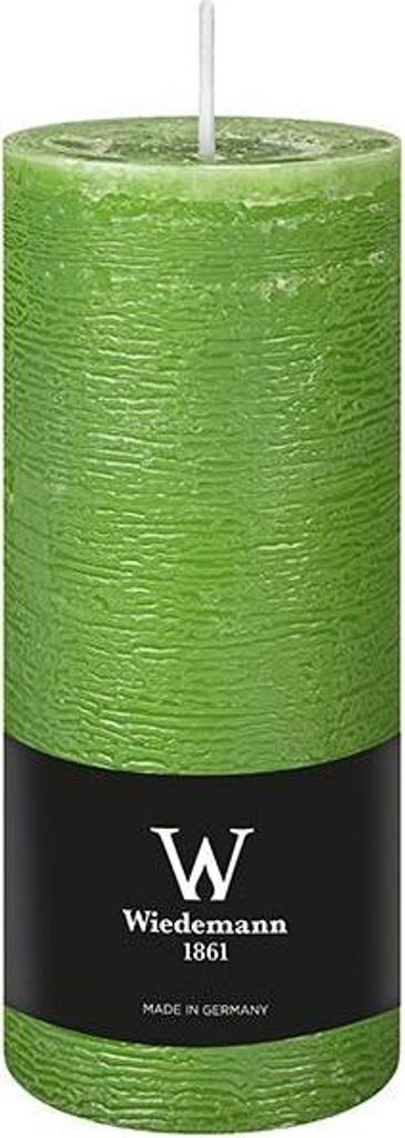 INNA-GLAS Blockkerze AURORA, apfelgrün, 16cm, Ø6,8cm, 66h - Germany - Stumpenkerze